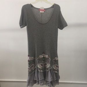 Manoush Knit Dress with Studs and Beads